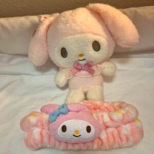 My Melody Sanrio Plush Bows Soft Cuddly & Headband